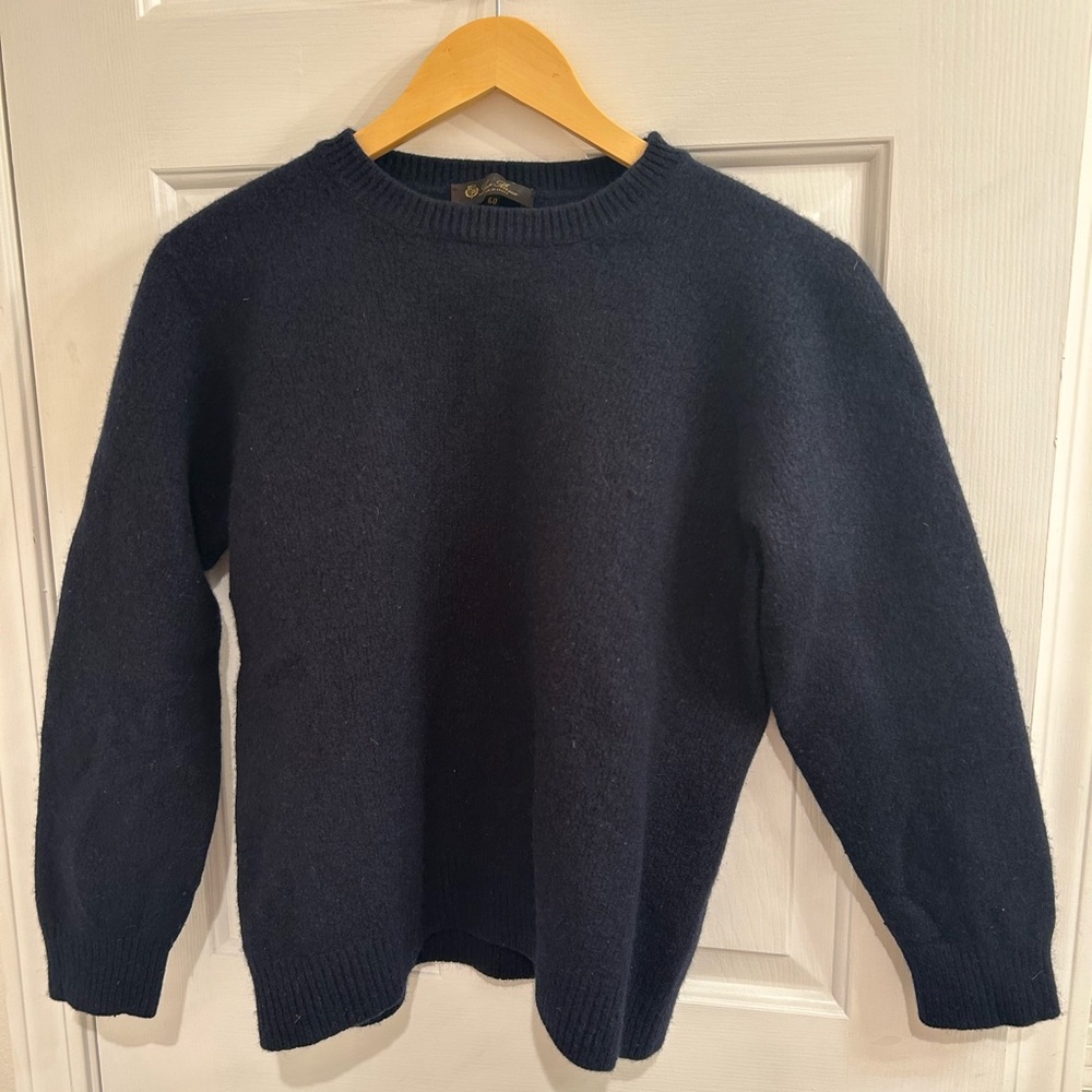 Loro Piana Navy Blue Wool & Cashmere Sweater, (Size S)